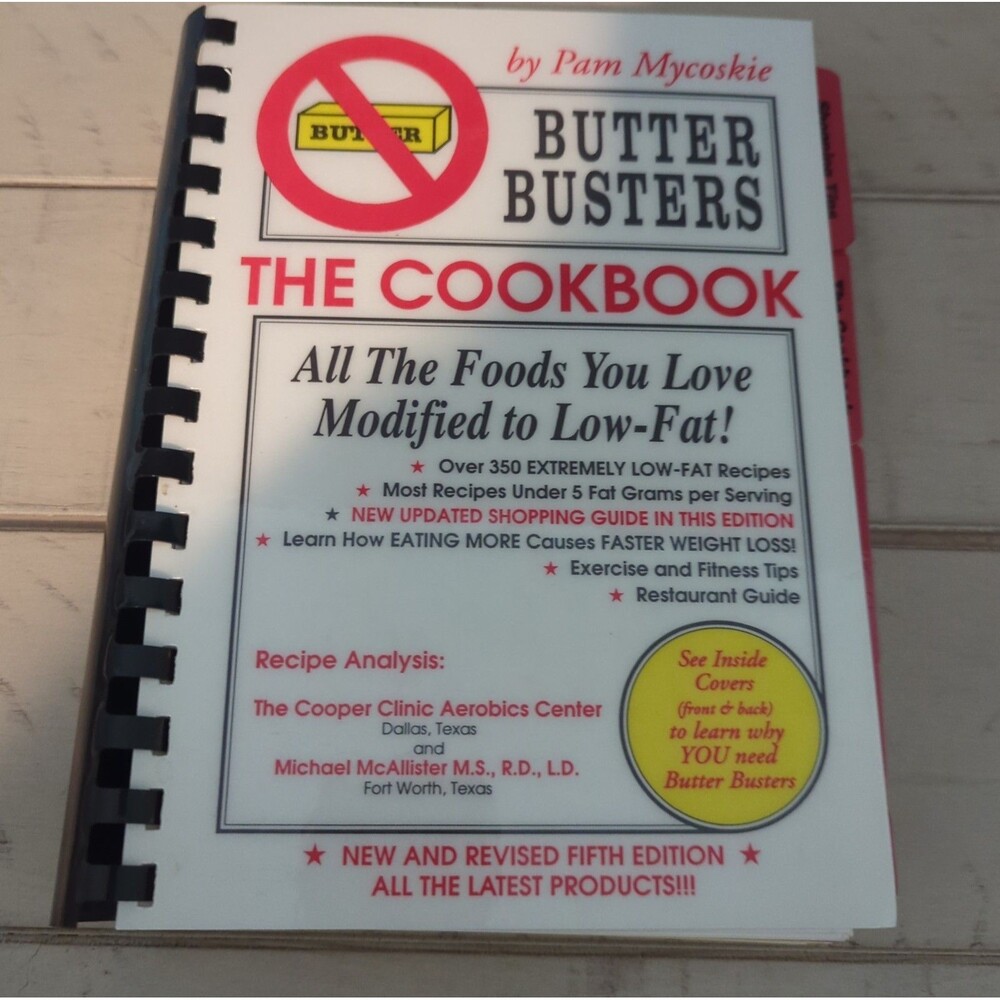 Butter Busters The Cookbook by Pam Mycoskie Recipes Modified Very Low Fat Diet